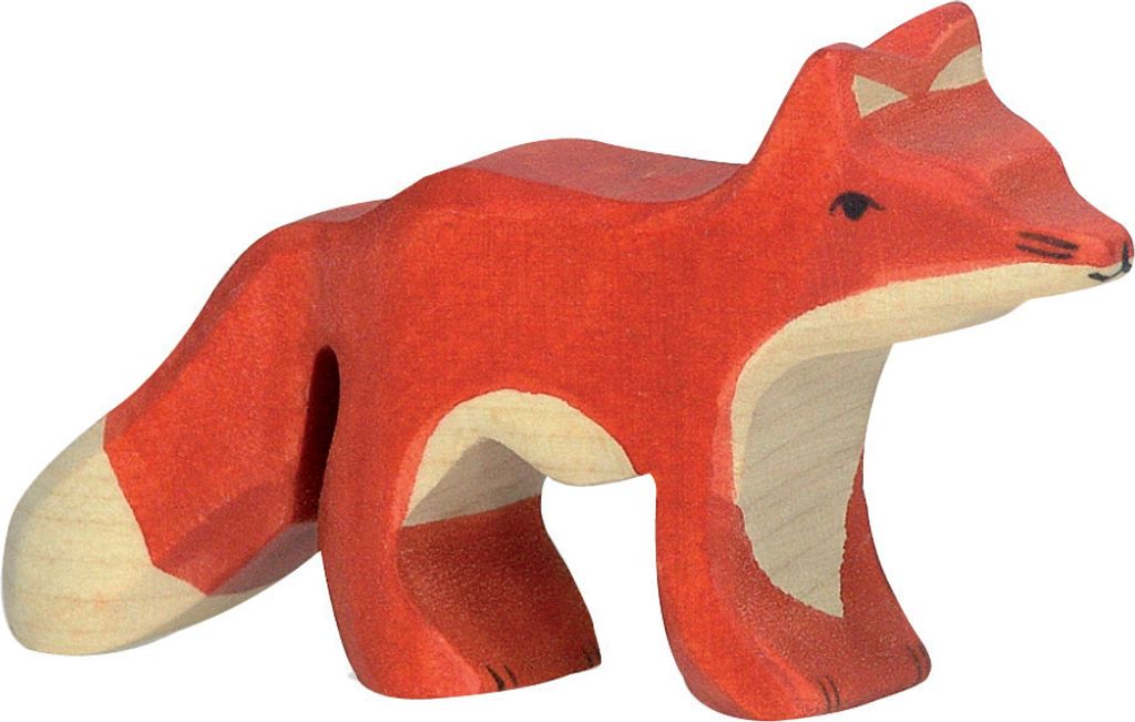 Holztiger Waldtiere Holztiere Holzspielzeug Spielfiguren Produktbild 