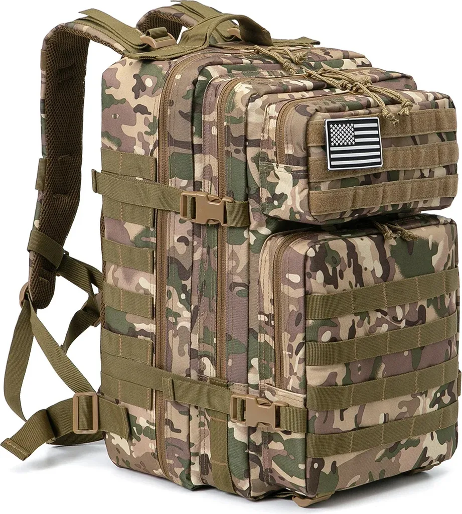 Zaino Tattico 45L CP Camo - Zaino da Assalto 3 Giorni per Softair