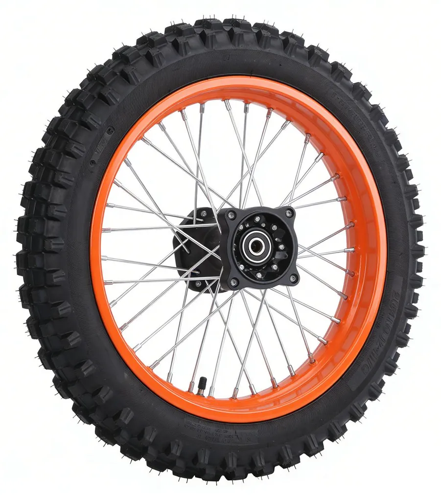 Roue arrière complète Tuttio Soleil01 jante et pneu 12 pouces