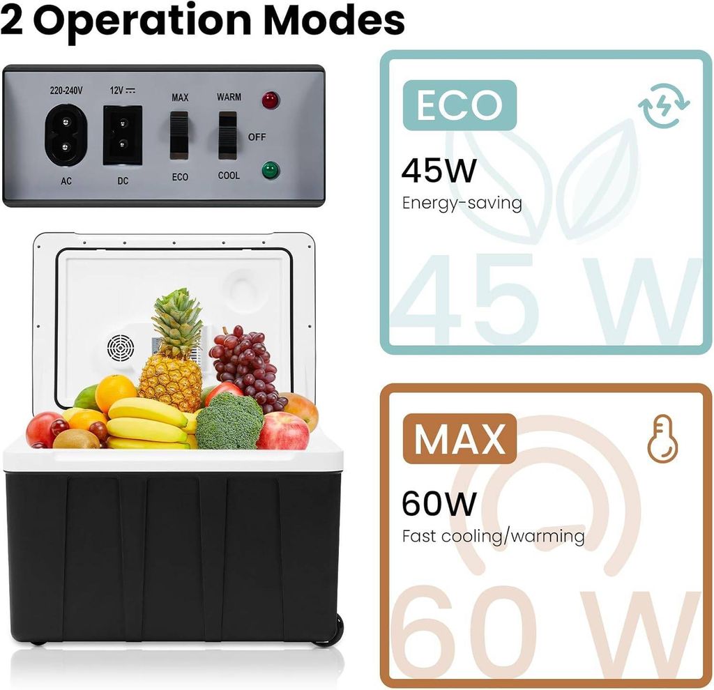 WOLTU Kühlbox Auto 50L Elektrisch 12v 230v, Zum Kühlen und Produktbild 4