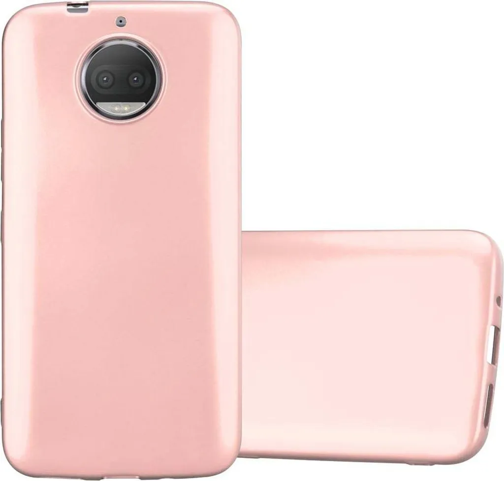 Cadorabo Custodia protettiva per Motorola MOTO G5S PLUS Custodia in rosa Custodia per telefono cellulare Custodia in silicone TPU Custodia di copertura