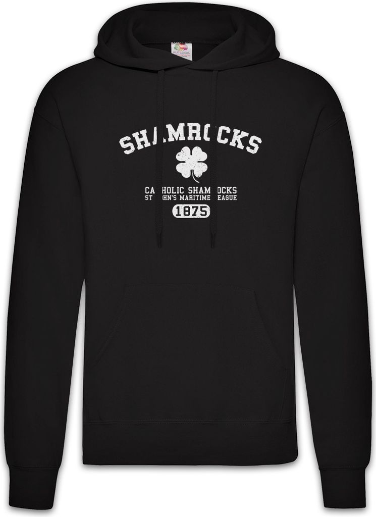 Urban Backwoods Shamrocks, Herren Hoodie, Farbe: Schwarz, Größe: 3XL