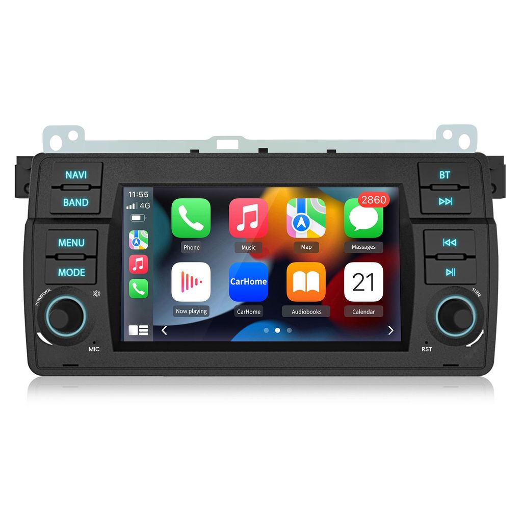 Android13 Carplay 2+64G für BMW E46 1998-2006 Navi 7''Autoradio 4Kern GPS BT WIFI DAB+ SWC RDS DSP