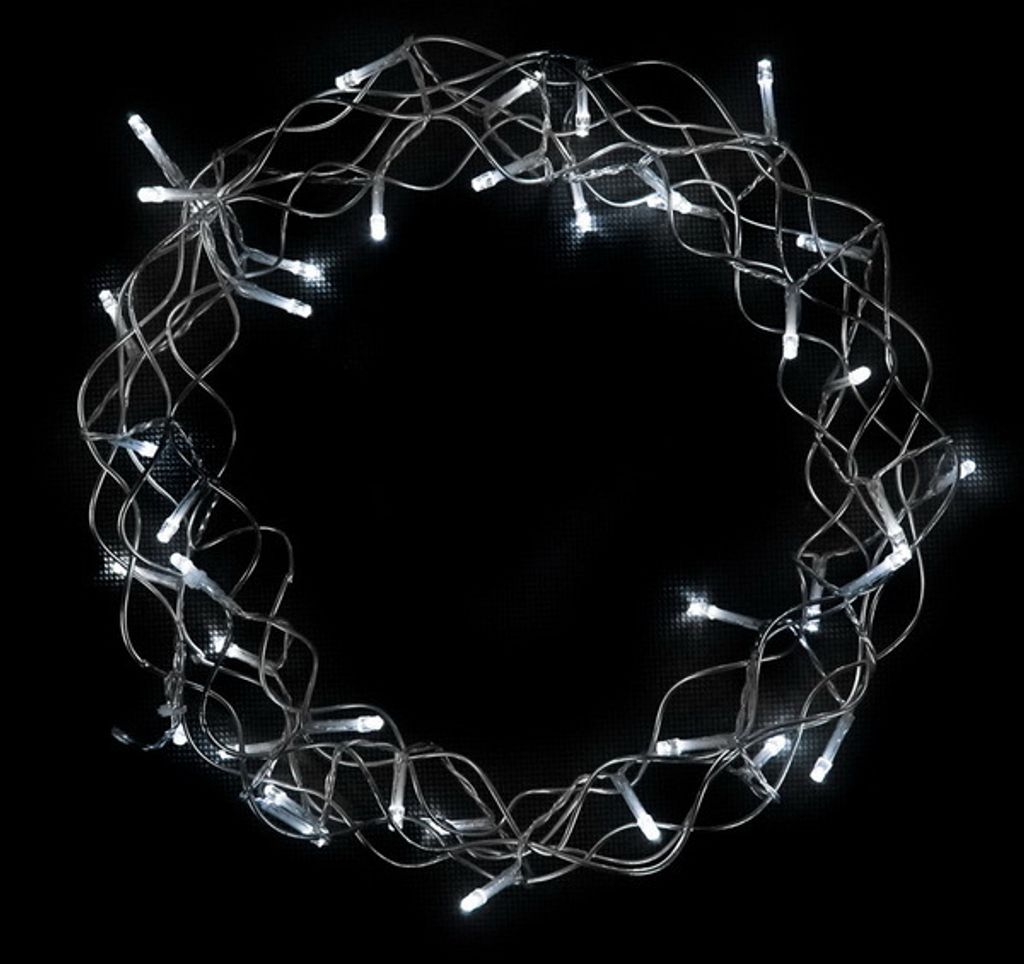 Kovový věnec - silný drát 40 LED ø 30 cm Obrázek produktu 
