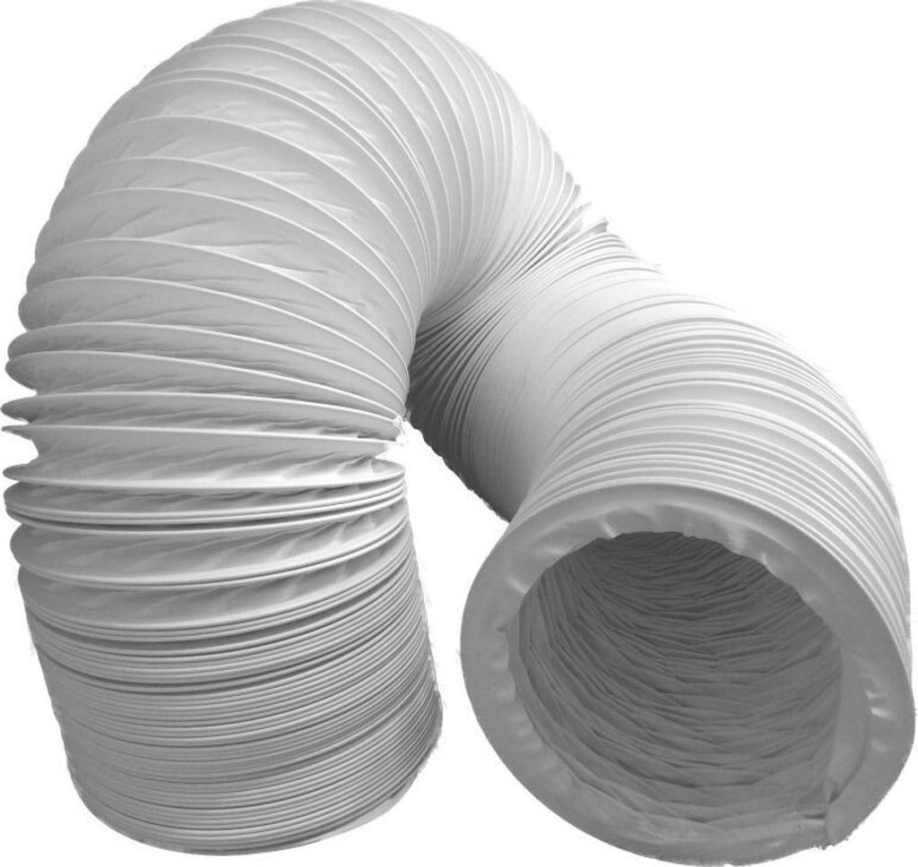 Abluftschlauch PVC flexibel Ø 100 / 102 mm für Klimaanlagen, Wäschetrockner, Abzugshaube in verschiedenen Längen 5 Meter