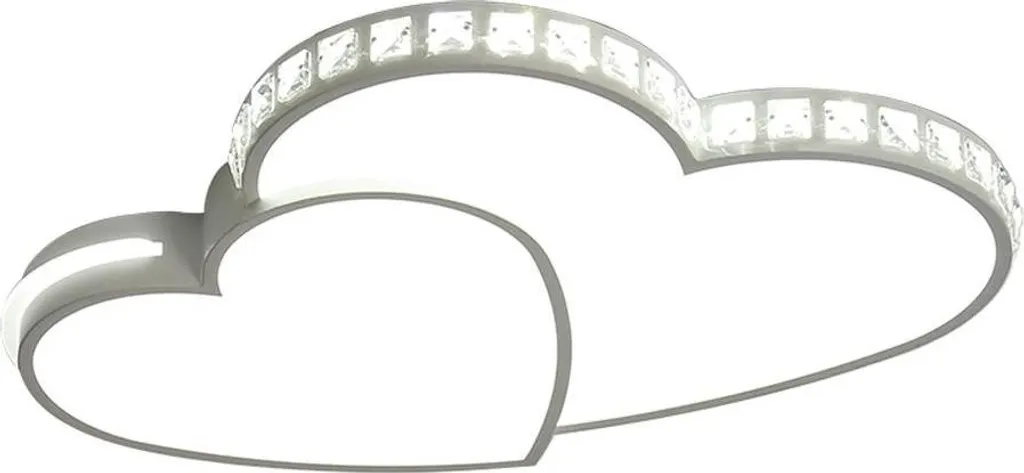 Plafoniera LED 24W Design Cuore Cristallo - 85-265V Lampada da Interni