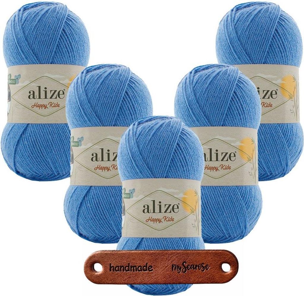 5 x ALIZE HAPPY KIDS 237 MIT LABEL