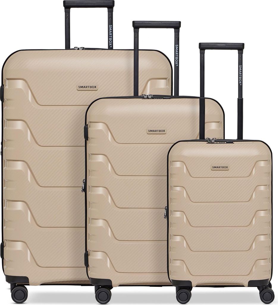 SMARTBOX Edition 01 Trolley Set Exp. 3-teilig Beige 55cm