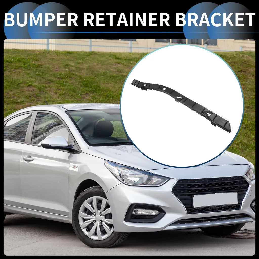 Support de Retenue Pare-Chocs Arrière Droit en ABS Noir pour Hyundai Accent