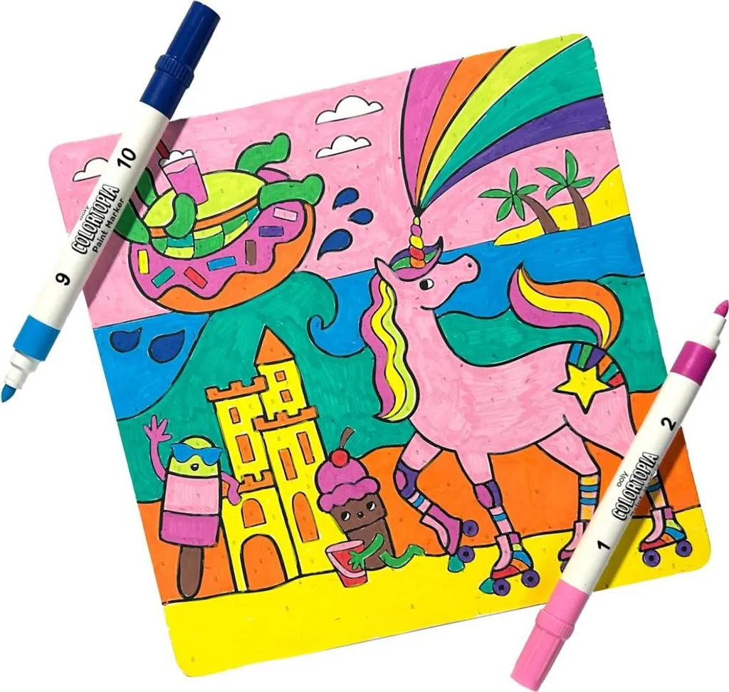 Kit Peinture par Numéros Ooly Licorne : Activité Créative pour Enfant