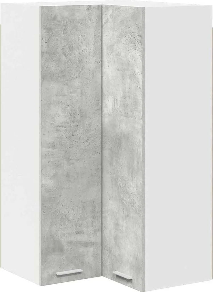 Mobile Pensile Alto 100 cm Grigio e Bianco | Arredo Cucina Robusto