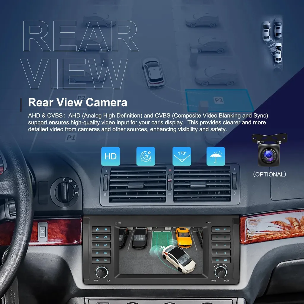 Système de Navigation Android BMW E39 E53 - Autoradio CarPlay 2+64 Go