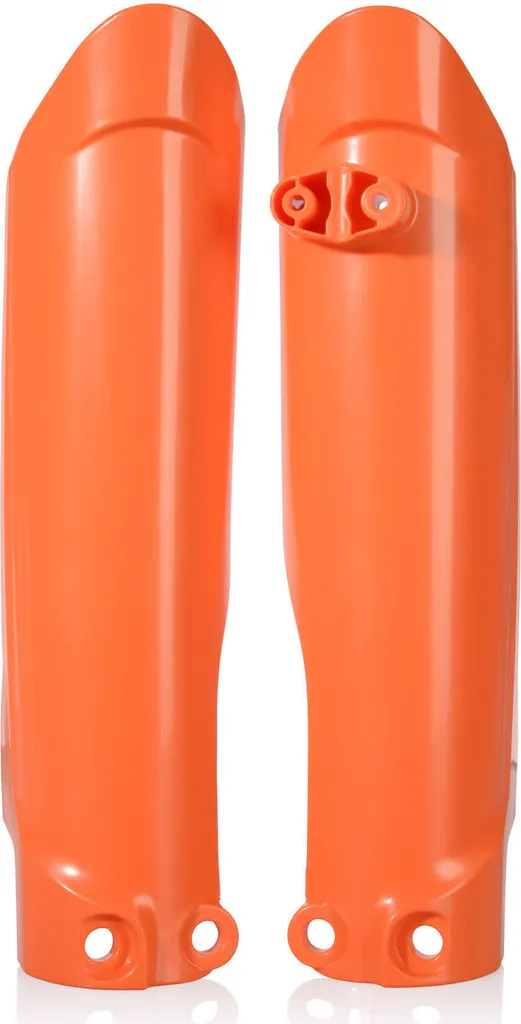 Protections de fourche moto orange ACERBIS pour fourreaux de suspension