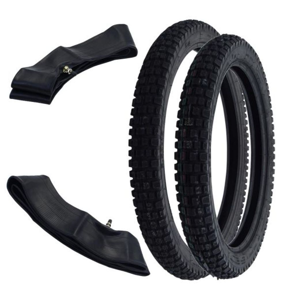 Reifen Set Enduro Motocross Heidenau K46 2.50-19 41M TT vorn + Heidenau K46 2.75-17 47M TT hinten + Schlauch