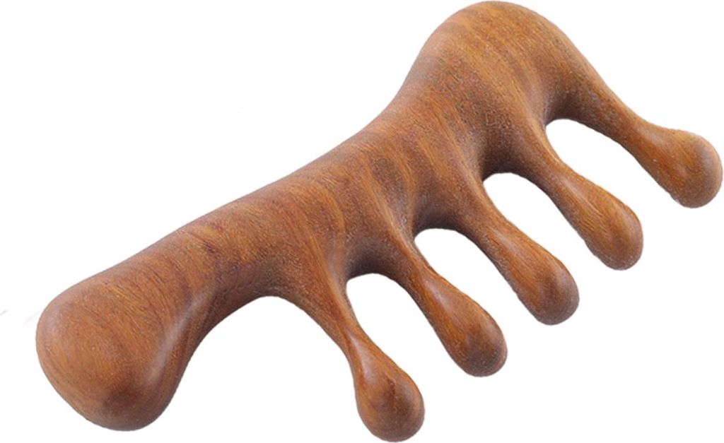 Holzkamm, Massagekamm aus Holz, Kopfhautmassagegerät, Produktbild 