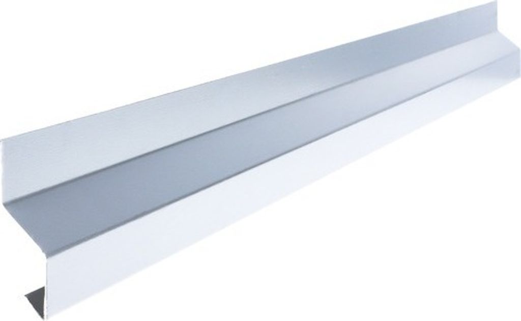 PRECIT Wandanschluss- Tropfkantenprofil Universalzubehör Smart verzinkter Stahl 1000 mm x 20 mm