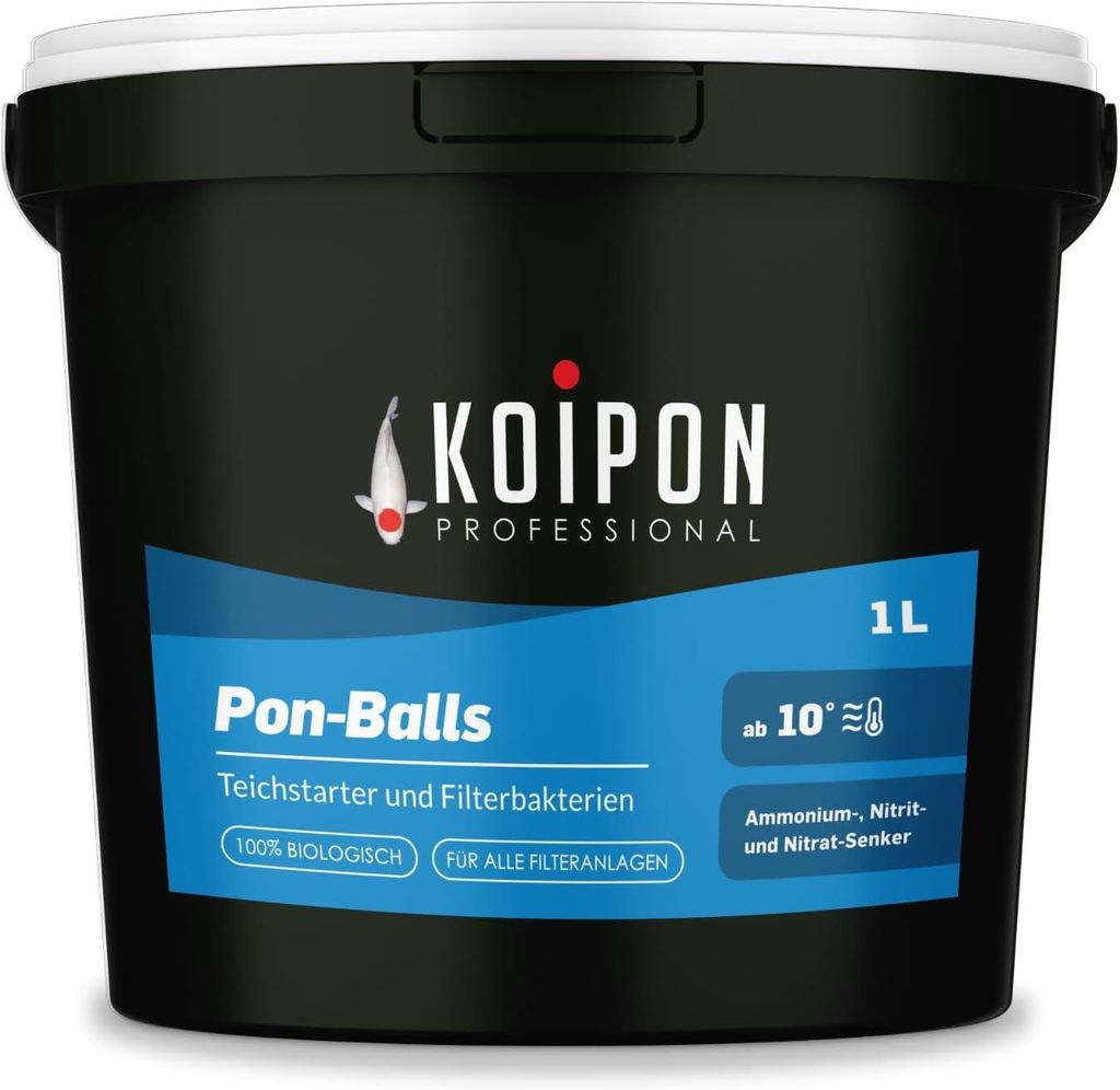 KOIPON Pon-Balls 1L Filterstarter Bakterien-Gelkugeln für Produktbild 