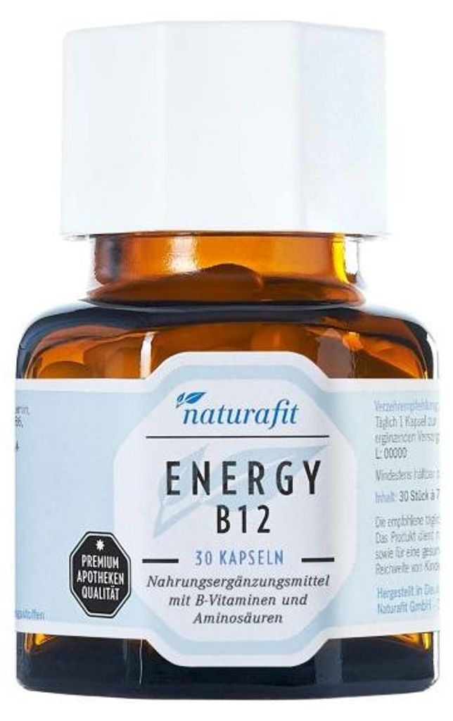 naturafit Energy B12 kapsle, 30 kapslí Obrázek produktu 