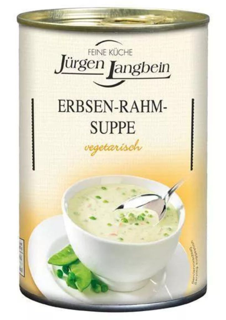 Jürgen Langbein Erbsen-Rahm-Suppe, 400ml Produktbild 