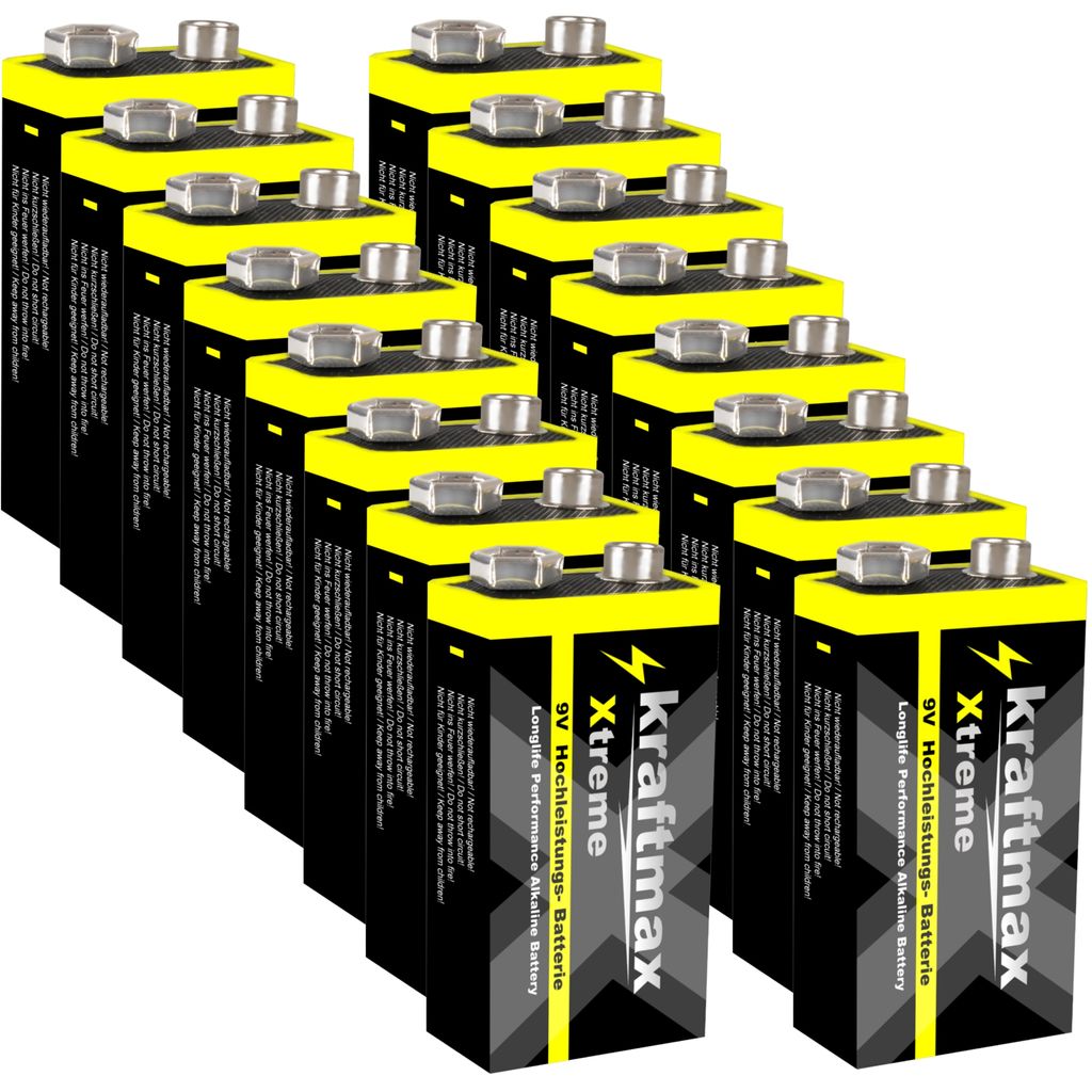 10 x Wilhelm Universal 9V Block Batterien auch für 10 Jahres Rauchmelder geeigne 