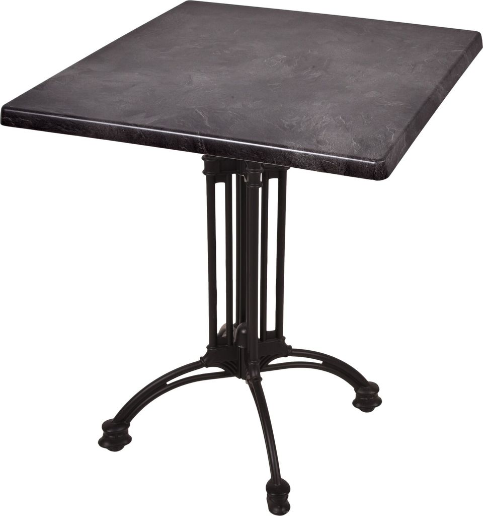 Bistrotisch DARK SLATE MORENA 02 | 70×70 cm
