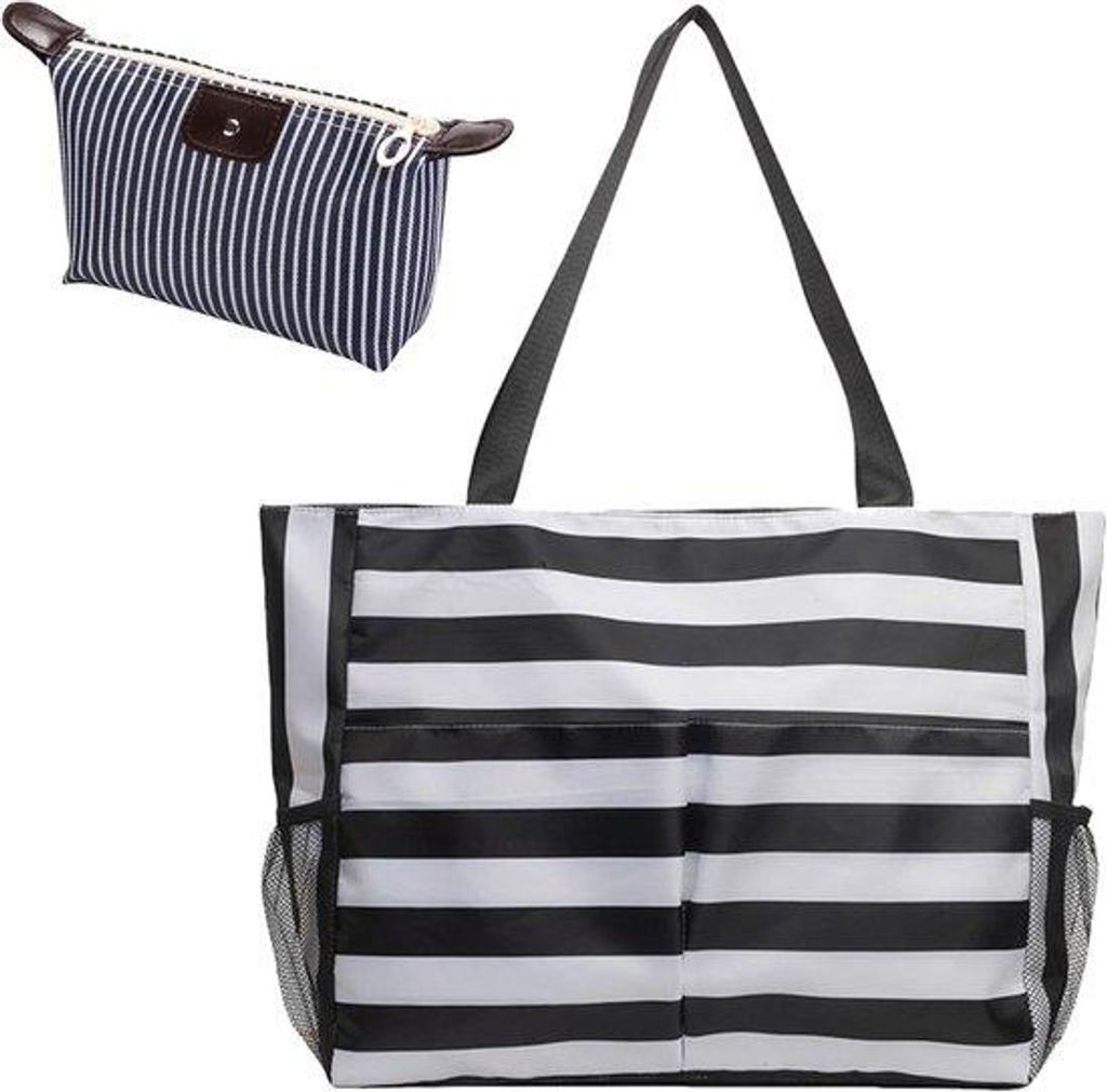Wasserdichte Strandtas 20l schwarz für Damen