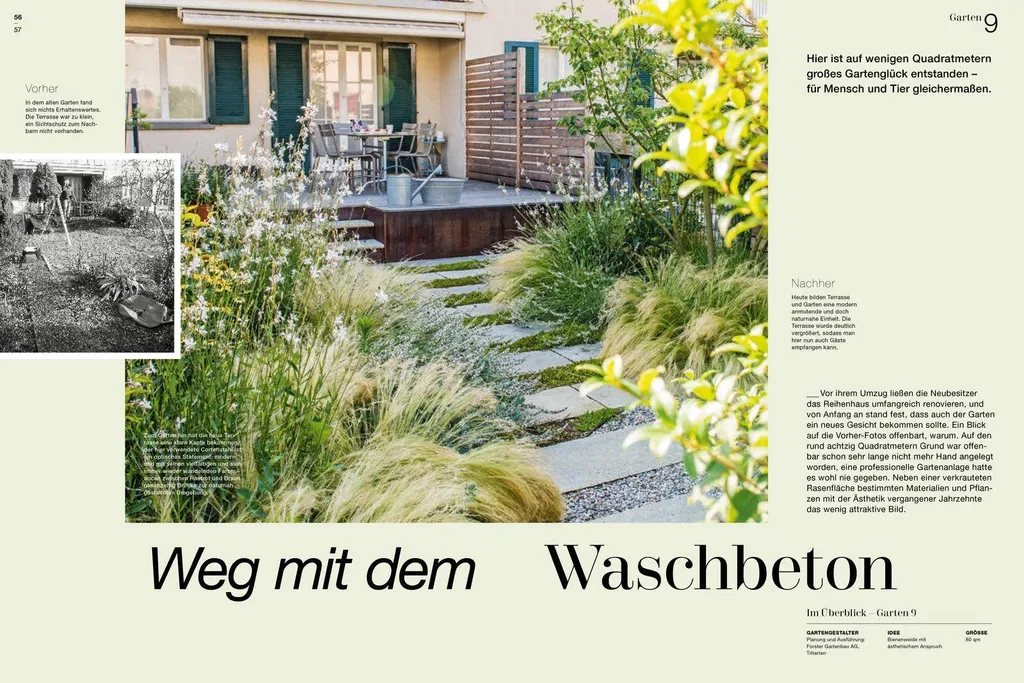 Livre aménagement jardin Vorher-Nachher : solutions terrain difficile - 5