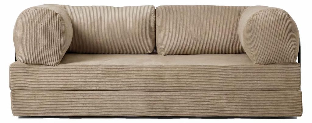 GITTA Schlafsofa Dreisitzer beige, Bezug abnehmbar, Produktbild 