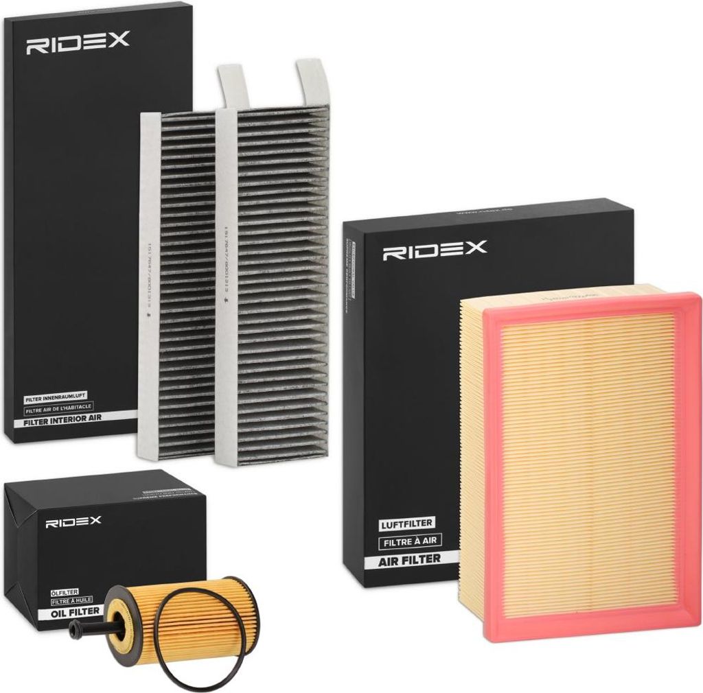 RIDEX Filterset Inspektionspaket Filtersatz passend für PEUGEOT 307 (3A/C)