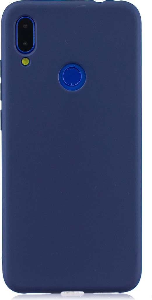 Für Redmi Note 7 Lovely Candy Color Matte TPU Anti-Scratch rutschfeste Schutzhülle Rücken Case Navy