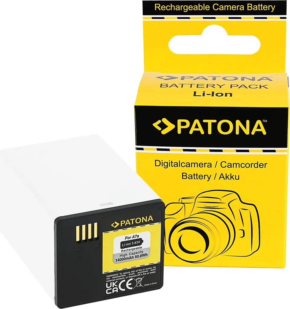 Batterie PATONA Arlo A-7A A-14 pour Caméra Pro 3 Pro 4 et Pro 4X 4800mAh