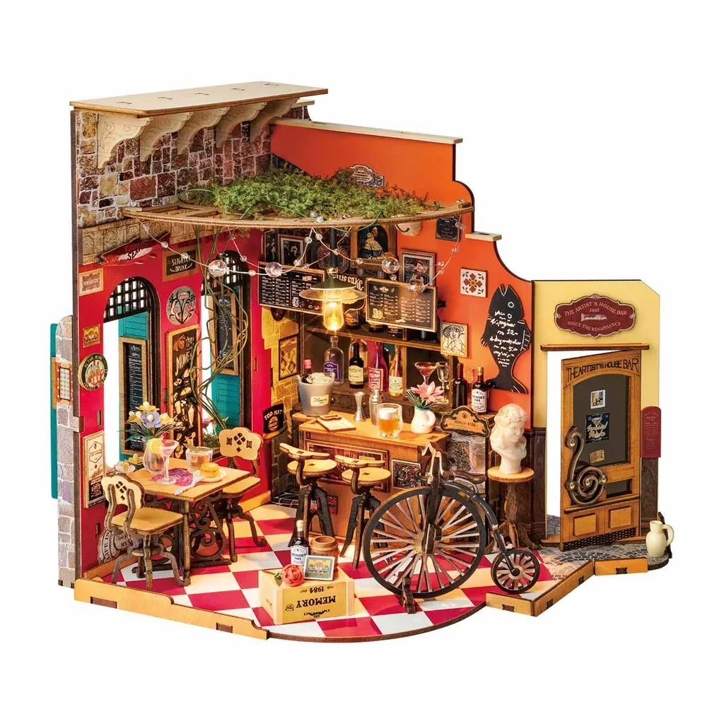 Maquette Bois Maison Miniature à Construire - Kit Puzzle 3D Cheers Rolife