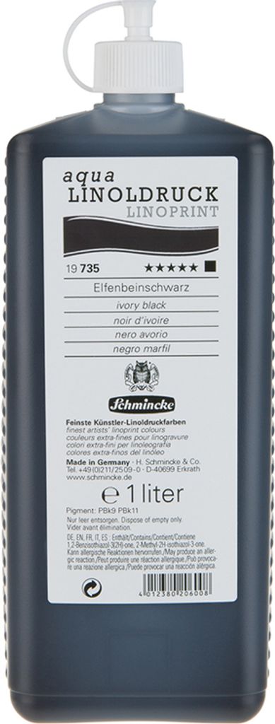 Schmincke 1 Liter Linol Elfenbeinschwarz Linol 19 735 029