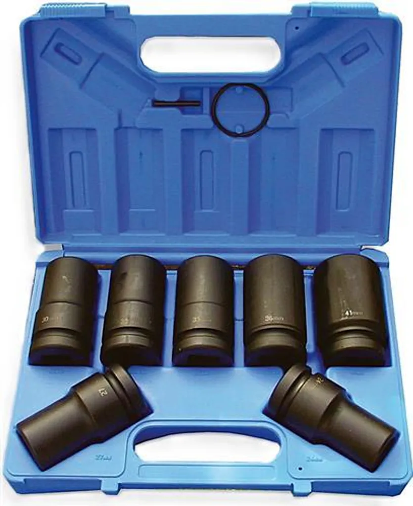 Coffret de douilles à chocs professionnelles 1 rangée - 7 douilles
