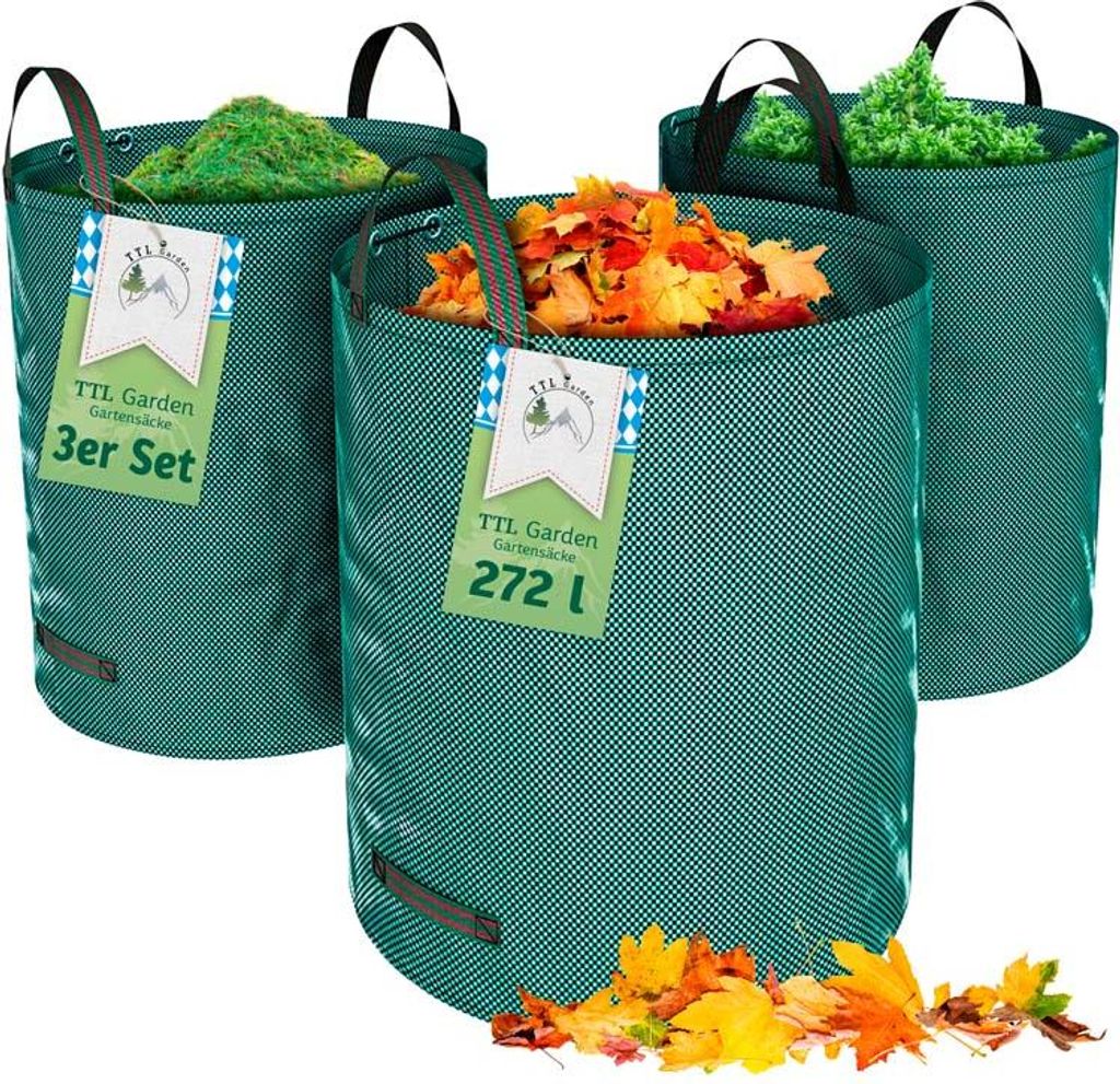TTL Garden Gartensäcke 272L 3er Set - Laubsack inkl. Produktbild 