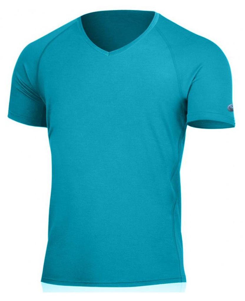 VIDO ist ein Herren Merinowoll-Kurzarm-T-Shirt mit V-Ausschnitt