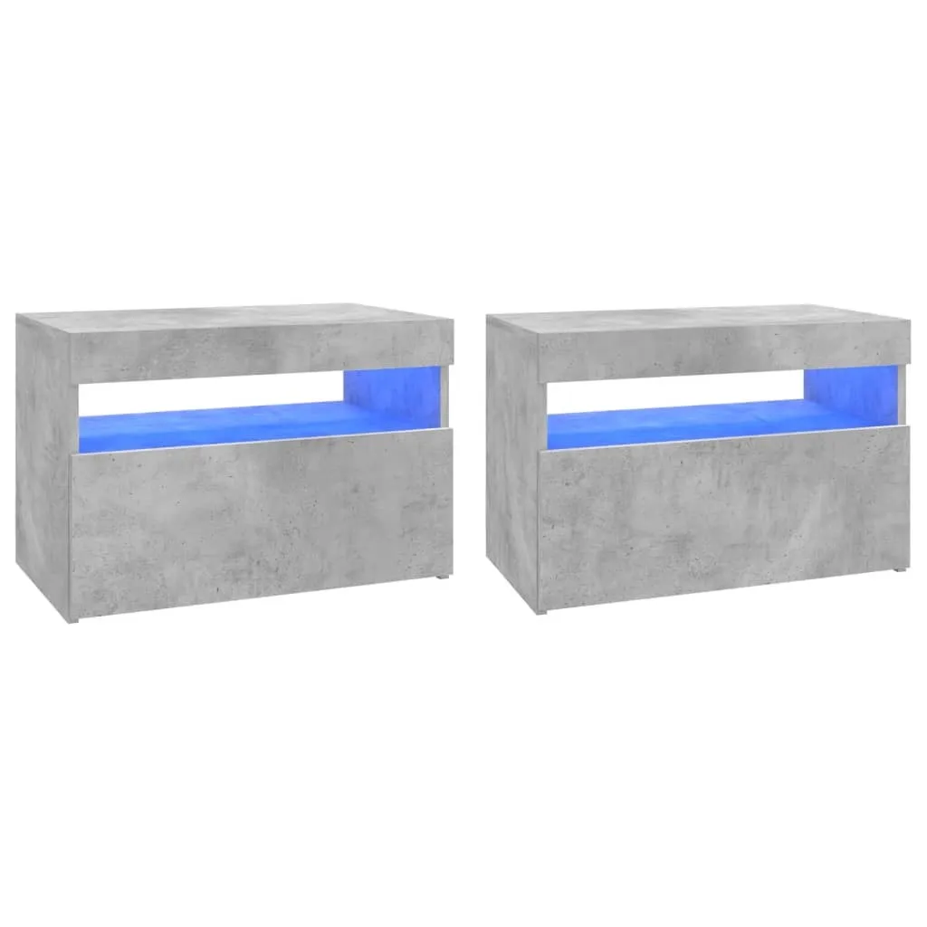 Mobile Porta TV 2 pezzi SYFAX LED 60cm Grigio Cemento - Robusto