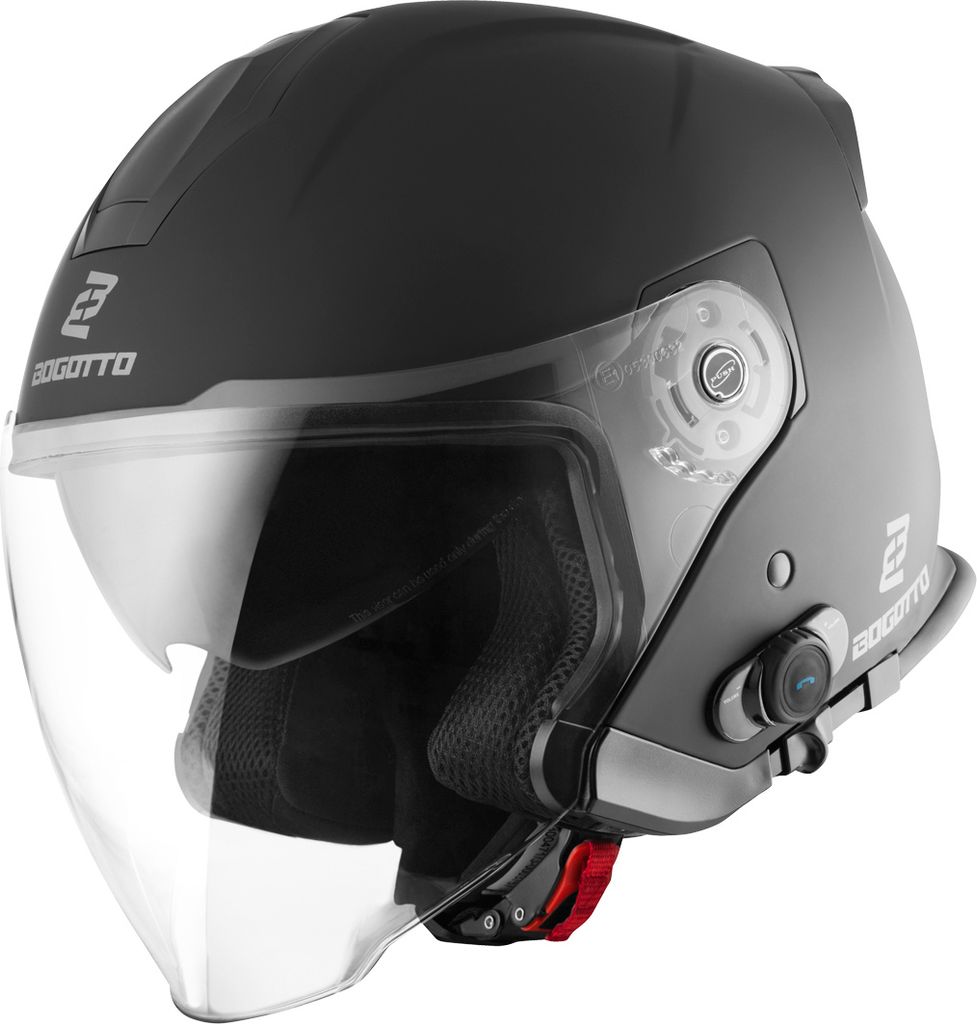 Bogotto V586 BT Jethelm, schwarz matt, XS