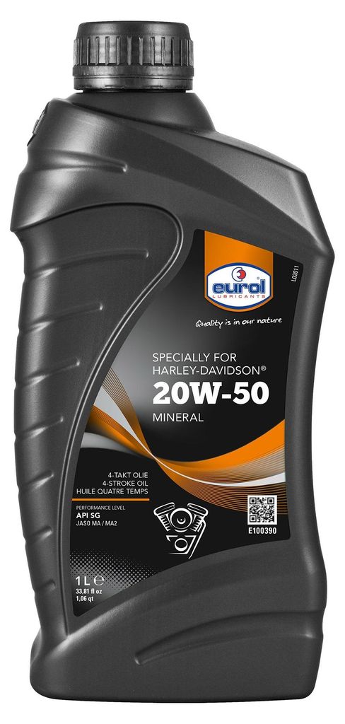 Eurol Harley Davidson SAE 20W50 1-Liter-API SG CD