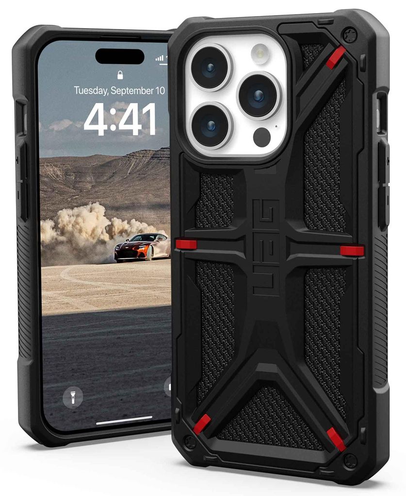 Custodia Uag Monarch per Iphone 15 Pro - Nero Poliammide Immagine del prodotto 