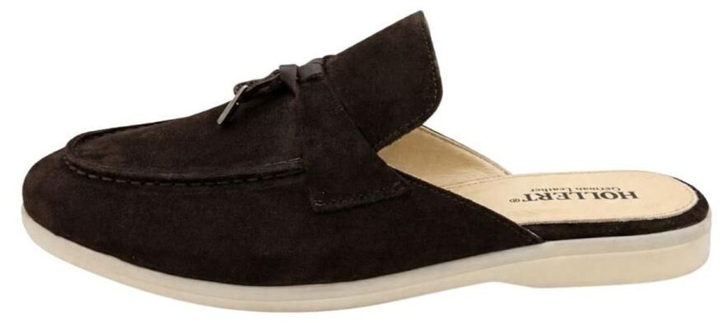 Herren Slipper Braun mit Tassel Detail - HOL70 - Produktbild 