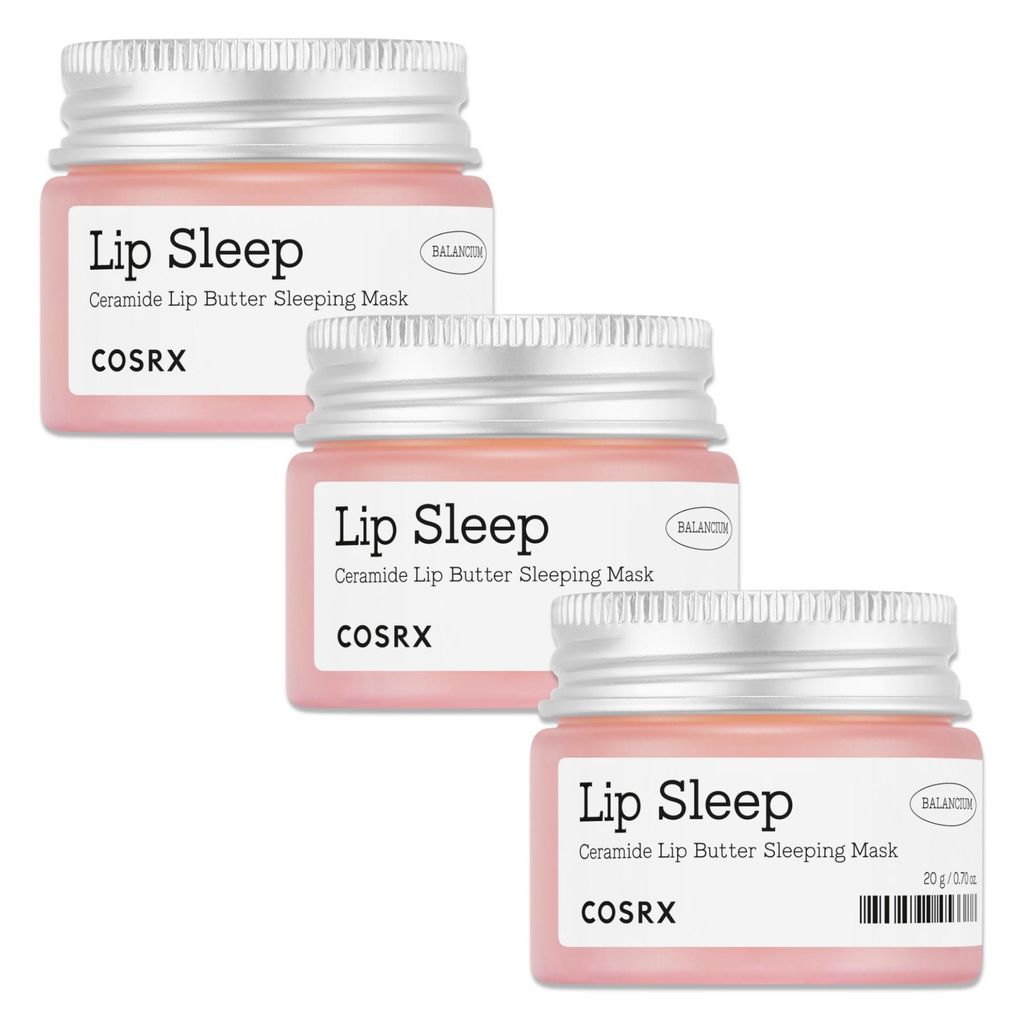 Lippenbalsam Lippenmaske Lippenpflege COSRX Lip Sleep Ceramide Buter Sleeping, 3x 20g