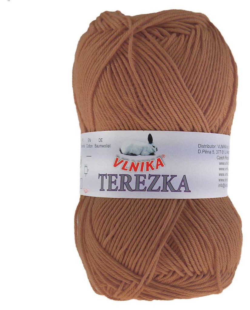 Strickgarn TEREZKA 100% Baumwolle, hellbraun