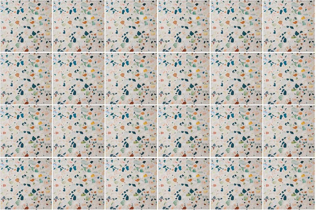 Fliesenaufkleber 10×10 cm – 24 Stück – Selbstklebend – Wasserfest – Pflegeleicht – Hitzebeständig – Für Küche & Bad – Schotter