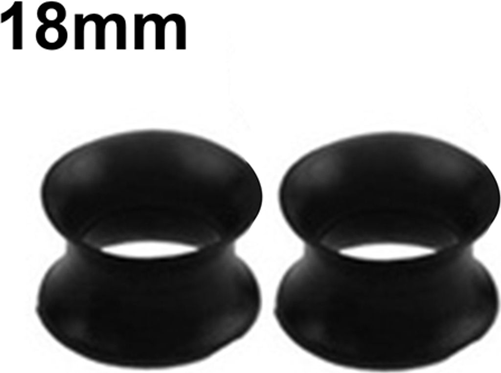1 Paar Silikon-Ohrmessgeräte, Ohrtunnel, Expander, Piercing-Schmuck-18 mm