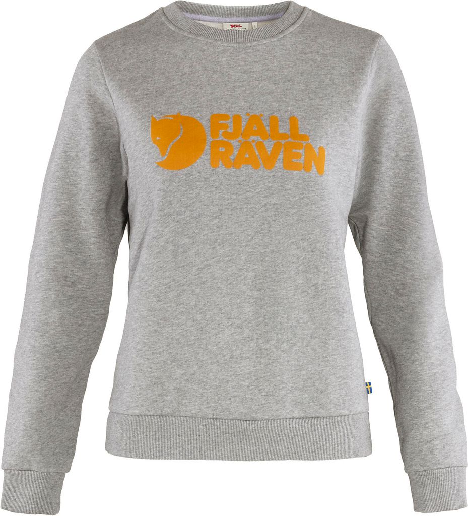 Fjällräven Logo Sweater W Grey/Melange XS Outdoor Hoodie