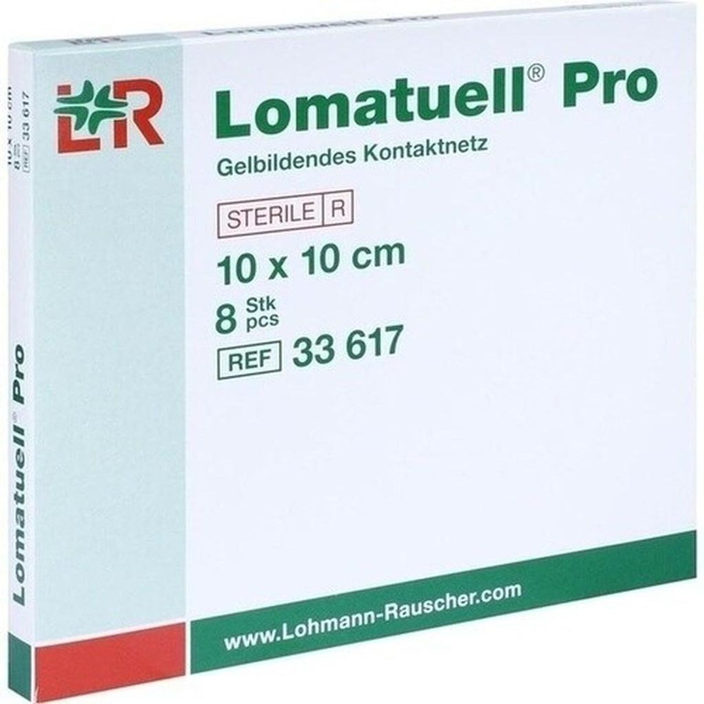 Lomatuell Pro, 10x10 cm, estéril, 8 unidades Imagen del producto 