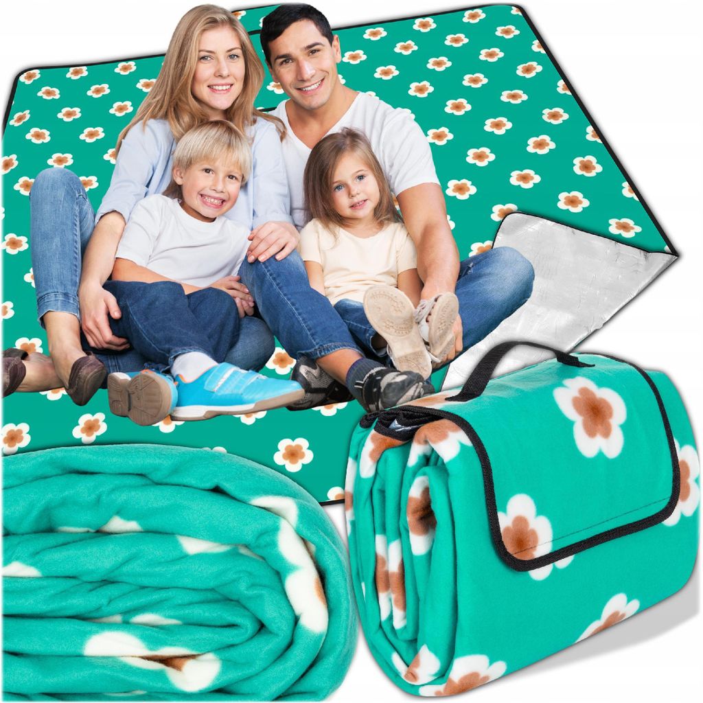 KRUMAD Picknickdecke XXL 200x200 cm Wasserdicht, 3-lagig Produktbild 