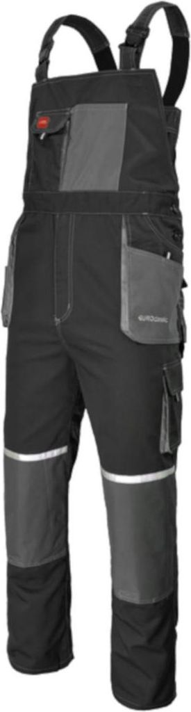 Arbeitslatzhose mit Kniepolstertaschen grau mit Produktbild 