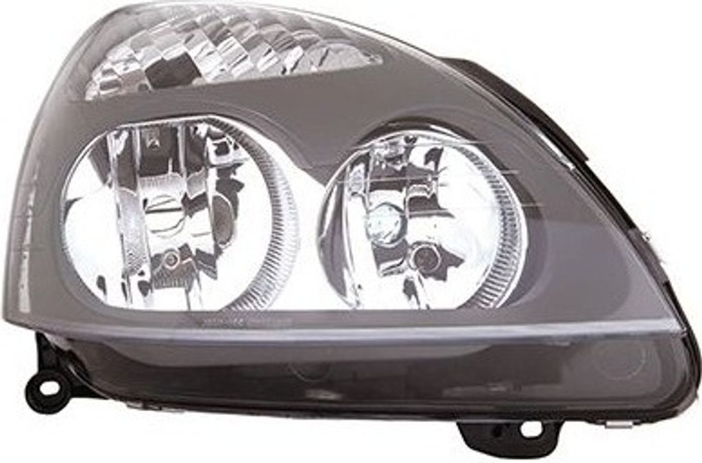 Van Wezel Scheinwerfer klar rechts für Renault Clio II mit grauem Rahmen